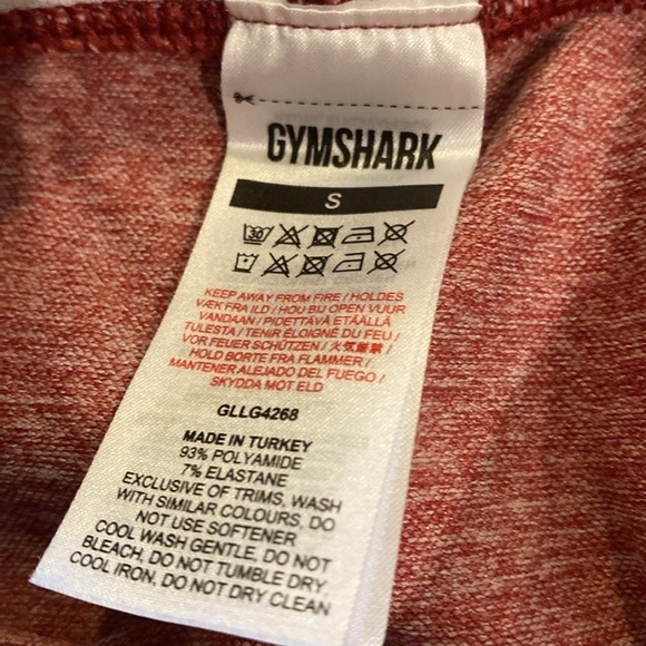 Gymshark Seamless Red Athletic Leggings - Picture 4 of 4